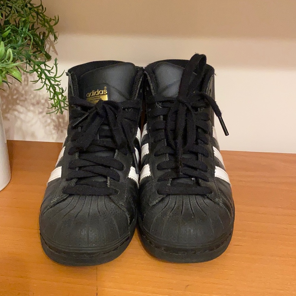 Adidas pro model high top sneaker